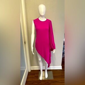 Zara Asymmetrical Tunic - Fuschia
